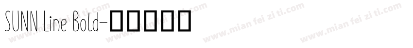 SUNN Line Bold字体转换